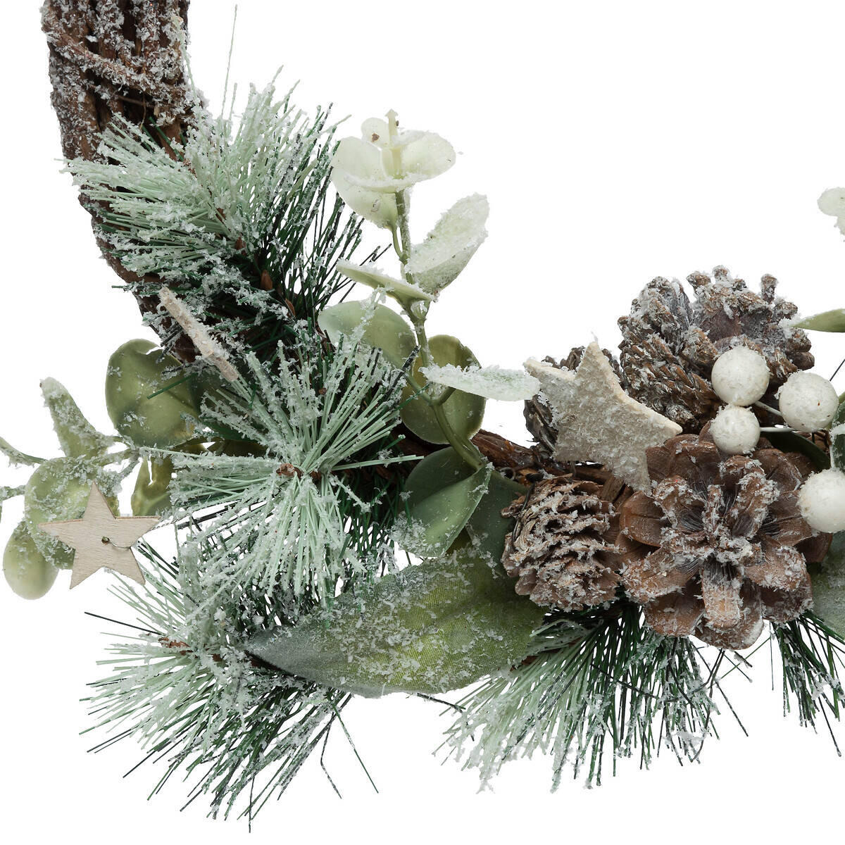 TÜRDEKORATION Zapfen/Zweige Ø 25 cm - Multicolor, Naturmaterialien (25/28/2.5cm) - Atmosphera Createur d´interieur