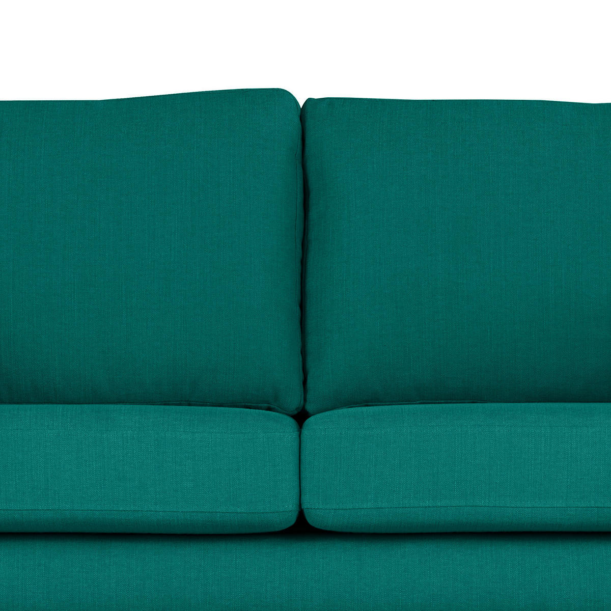 ECKSOFA mit Ottomane - Buchefarben/Petrol, Buchenholz/Textil (287/219cm) - home24