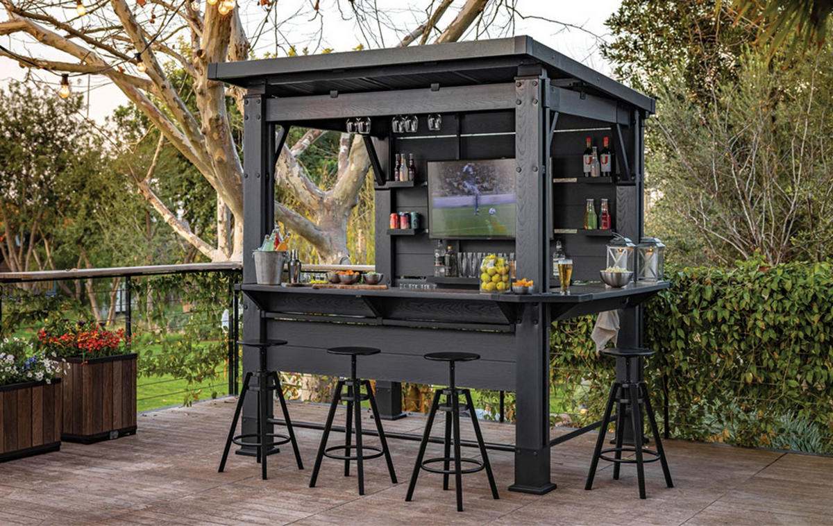 BAR-PAVILLON Signature - Grau, Kunststoff (200/238/230cm) - Keter