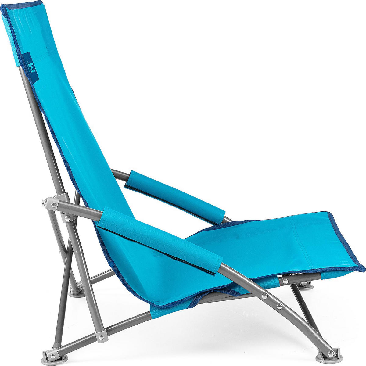 GARTEN-RELAXSESSEL bis 125 kg - Hellblau, Textil (50.5/57.5/92cm)