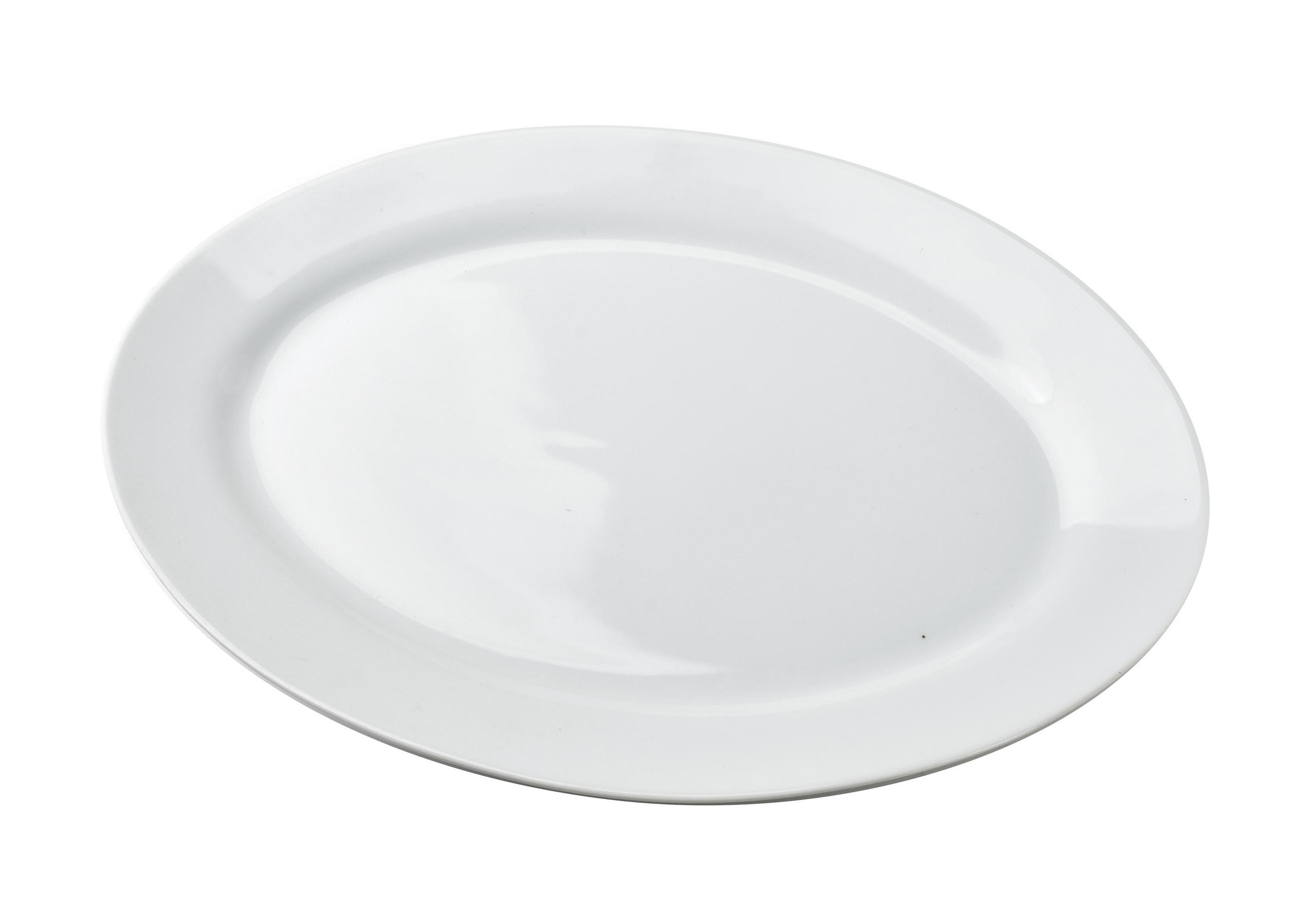 SERVIERPLATTE Basic Weiß 35/24/3 cm Keramik - Weiß, Keramik (24/3/35cm) - Mondex