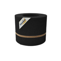 SICHTSCHUTZSTREIFEN PP Premium Gelocht 20 Prozent Streifen Tiefschwarz 26m - Schwarz, Kunststoff (2600/19cm) - ZAUN|ZU