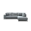 ECKSOFA MEDIOLANE 5-Sitzer, silberfarben - Silberfarben, Holzwerkstoff/Textil (282/219cm) - Courtois Laville