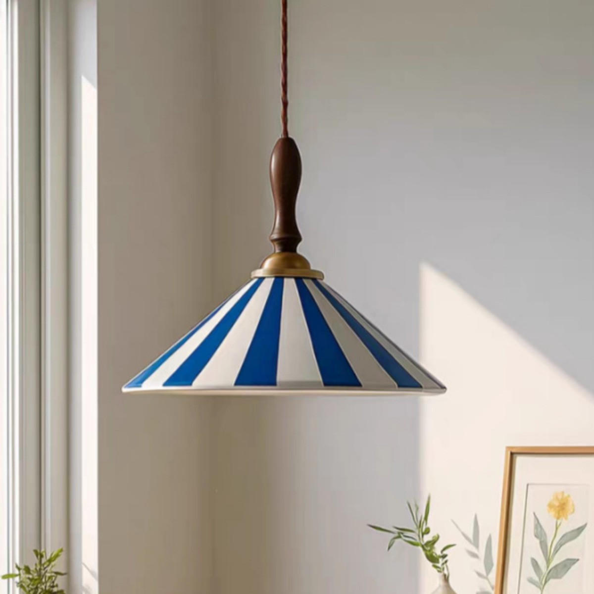 LED-HÄNGELEUCHTE 12W Blau 30/30/20-150 cm - Blau, Metall (30/30/20cm) - Authentics