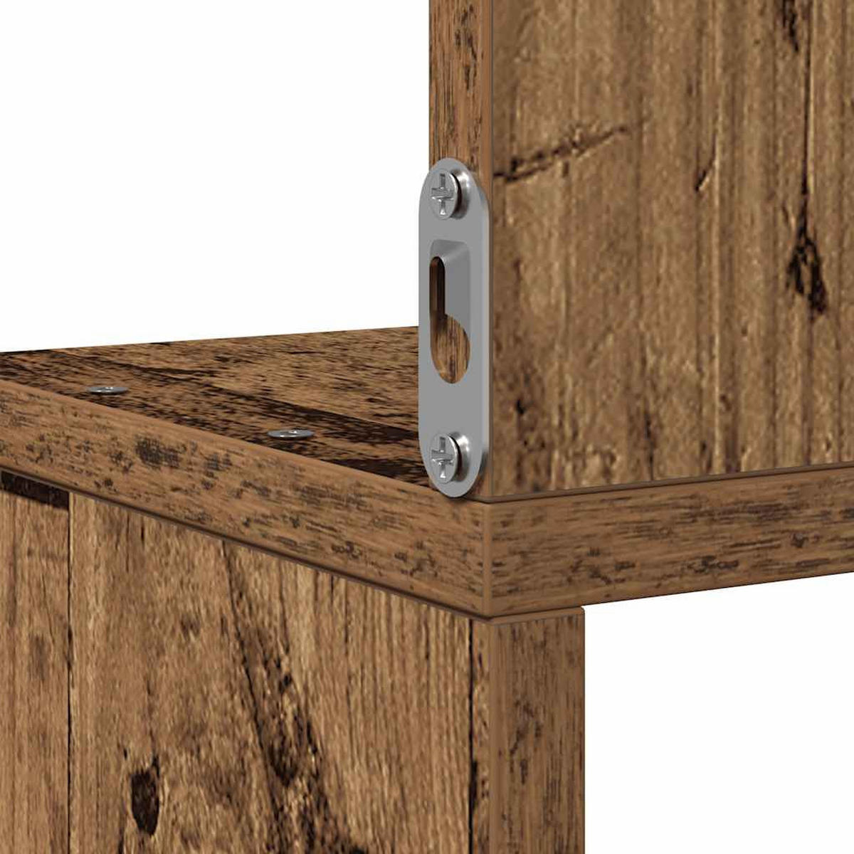 WAND-ECKREGAL Altholz-Optik 20/20/127,5 Cm Holzwerkstoff - Braun, Holzwerkstoff (20/127.5/20cm) - vidaXL