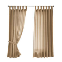 VORHANG 2ER SET POTSDAM HxB 175x140 cm Sand - Sandfarben, Textil (140/175cm) - Gardinenbox