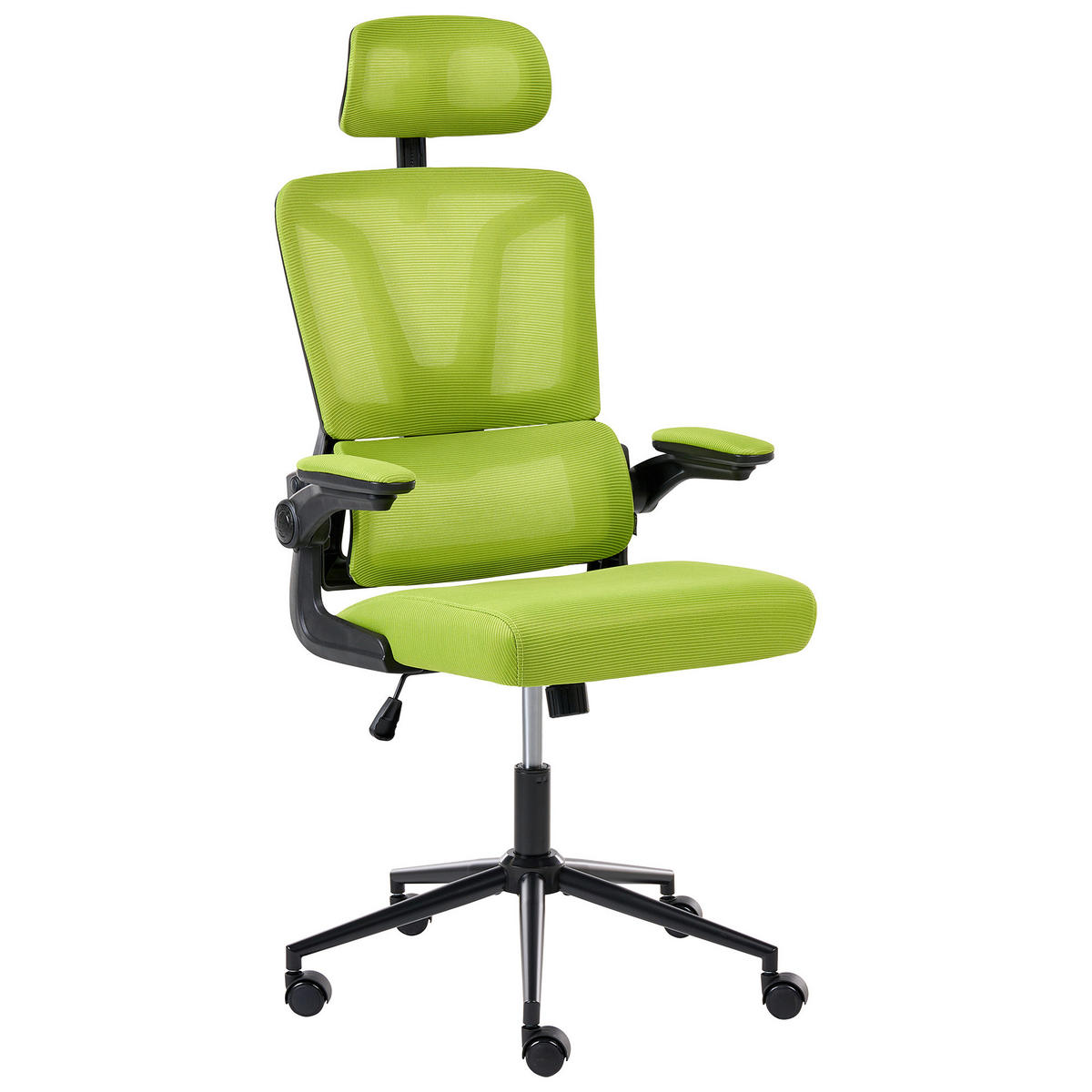 BÜROSTUHL Grün Kryos - Grün, Textil (64/116/64cm) - Beliani