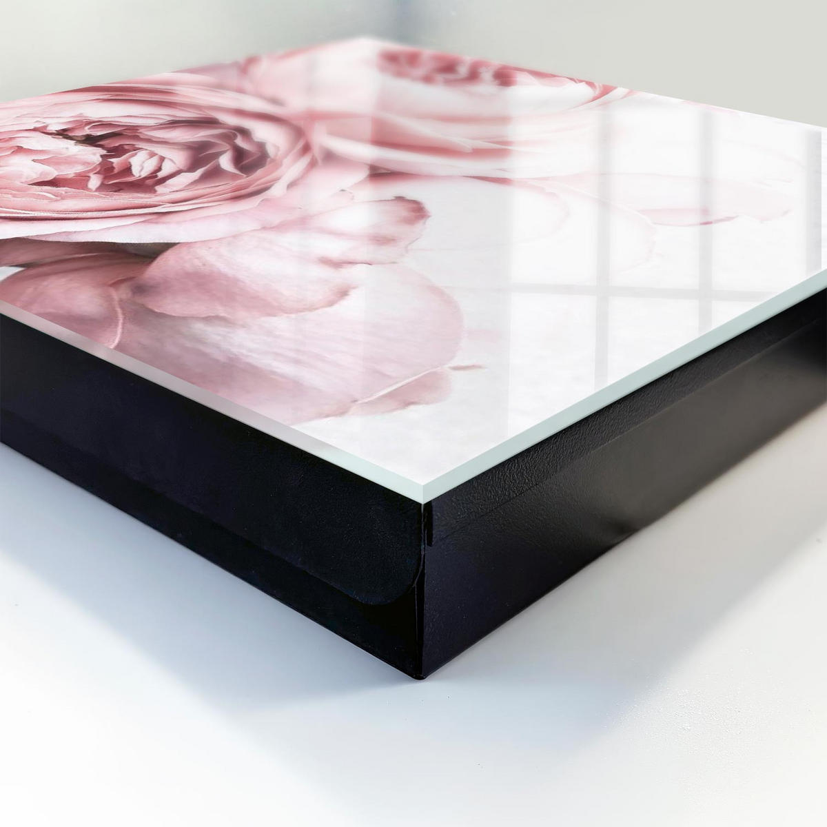 SCHLÜSSELBOX Schwarz 30x30 cm- Türöffnung nach rechts - Pinke Schönheit - Pink, Metall (30/30/5cm) - TULUP