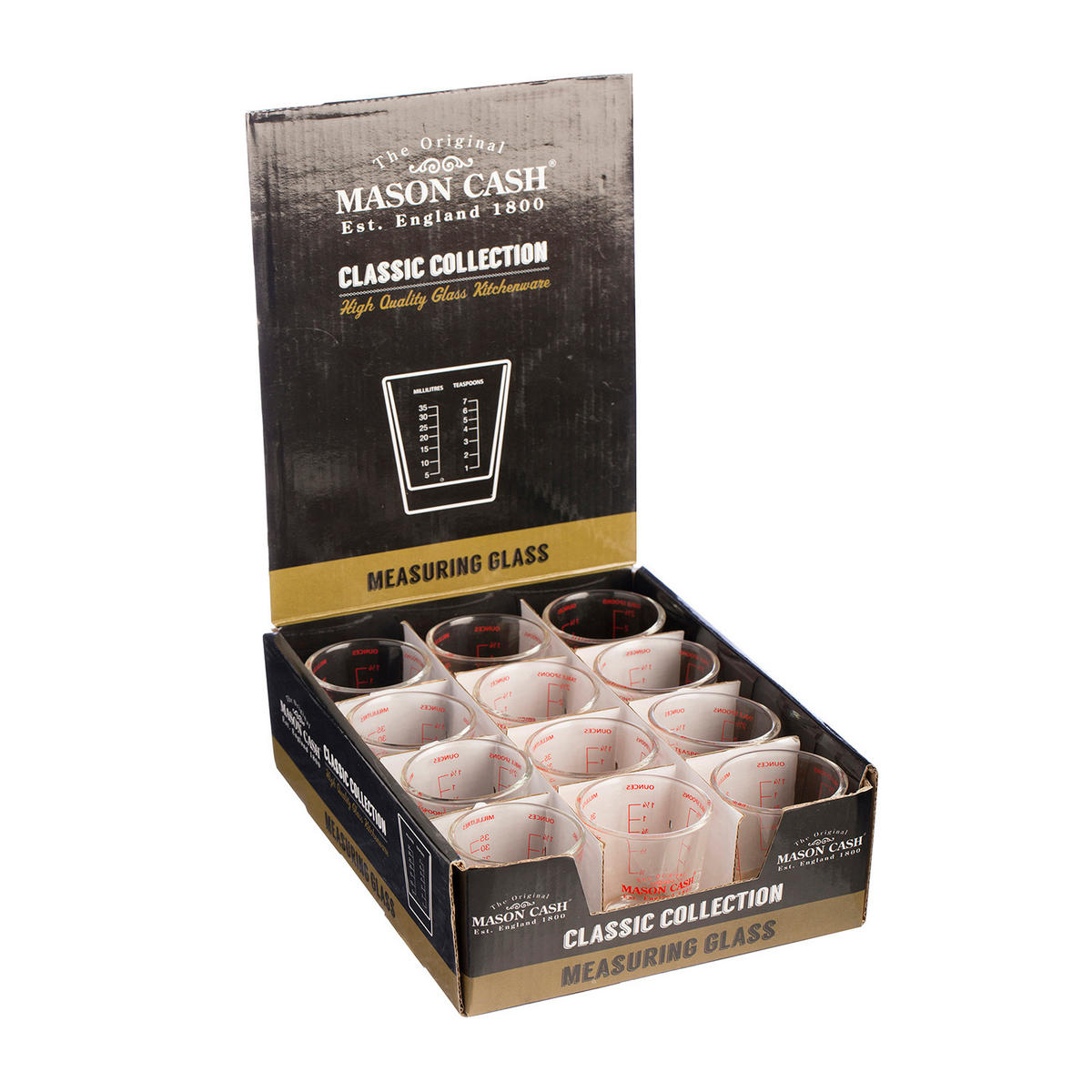 MESSBECHER Mini aus Glas, 35 ml - Transparent, Glas (0.035L) - Mason Cash