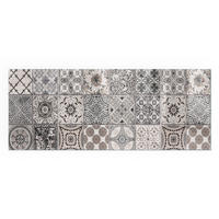 GLASPLATTE für Kamin 125x50 cm - Schwarz, Glas (125/50/0.4cm) - TULUP