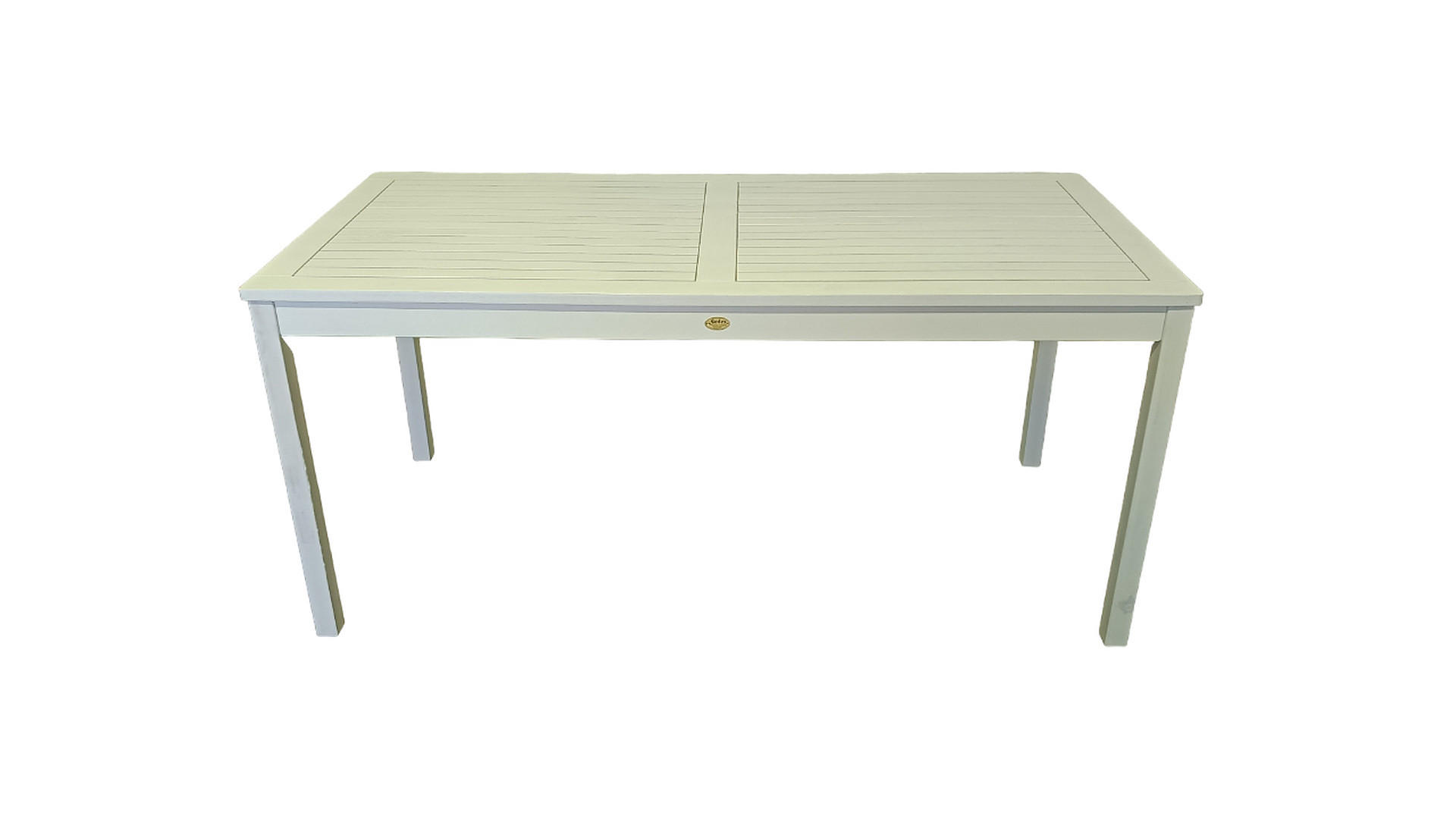 GARTENTISCH Aalborg - Weiß, Holz (165/80/75cm) - Sedex