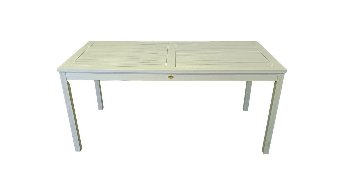 GARTENTISCH Aalborg - Weiß, Holz (165/80/75cm) - Sedex