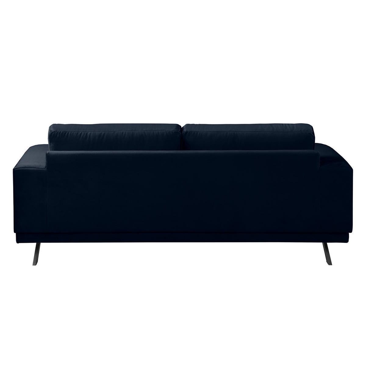 2-SITZER SOFA - Samt - Dunkelblau, Textil (196/81/89cm) - home24