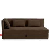 JUGENDBETT ROTI Einzelbett mit Bettkasten, 90x200cm, Bett mit Bonellmatratze, mit Rückenlehne - Dunkelbraun/Schwarz, Holz/Holzwerkstoff (92/200cm) - KONSIMO®