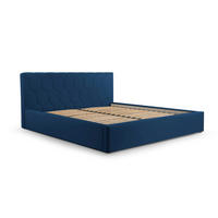POLSTERBETT Bett 02 - 160x200 - Marine - Dunkelblau, Holz/Textil (160/200cm) - Möblo