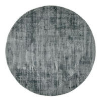 VISKOSETEPPICH Star 150x150 cm - Türkis, Textil (150/150cm) - THEKO