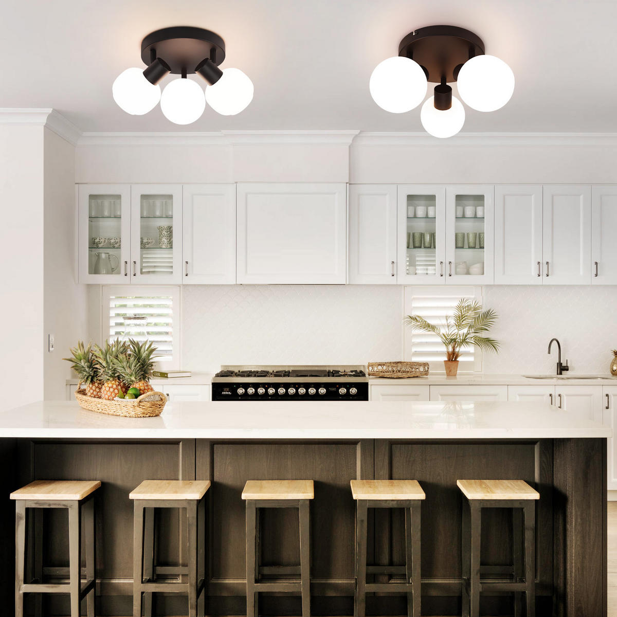 STRAHLER Flowers 19/19/14 cm - Schwarz, Metall (19/19/14cm) - Nettlife