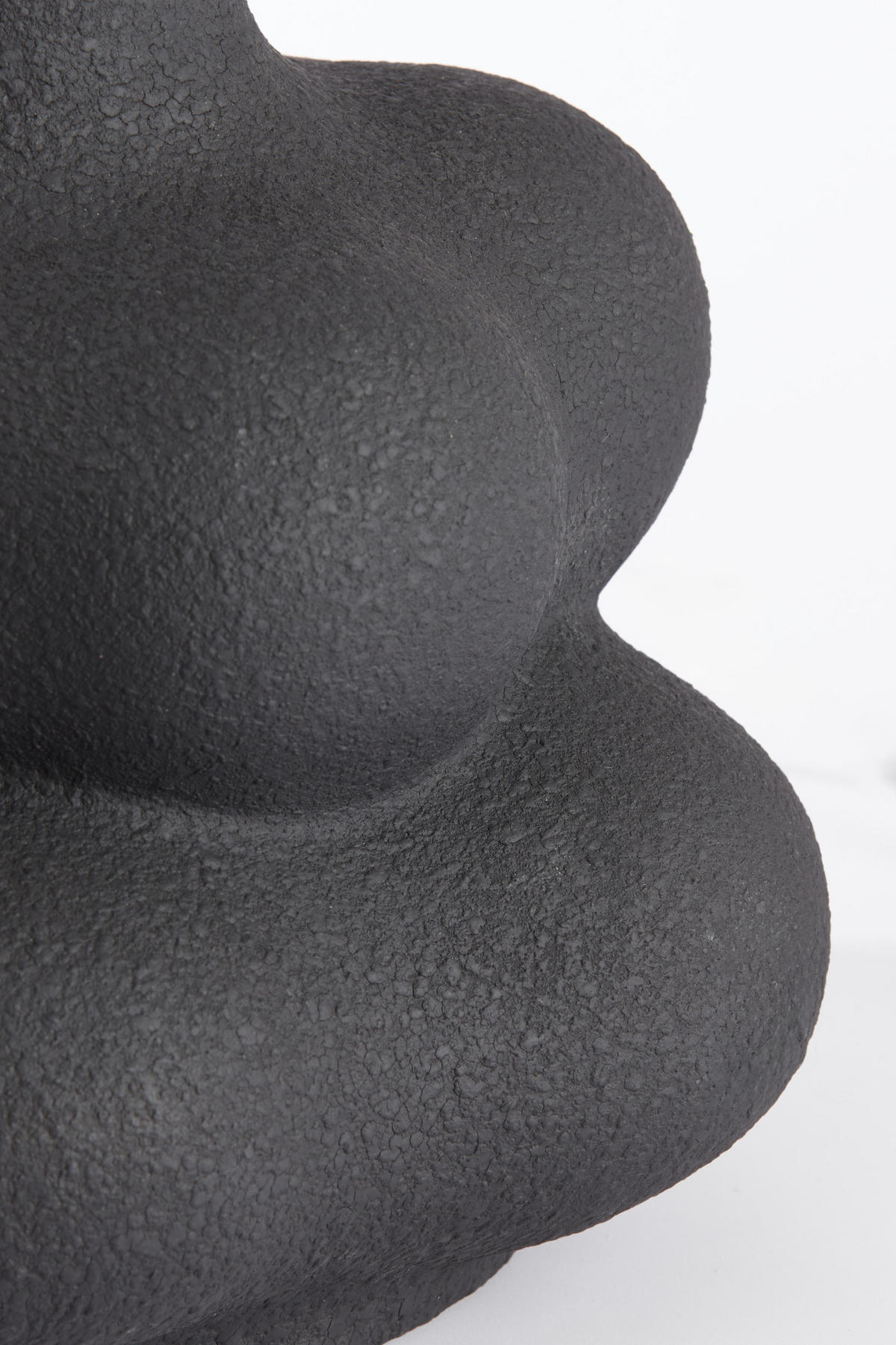 LAMPENFUSS Carilo Schwarz Ø30,5/38 cm - Schwarz, Keramik (30.5/30.5/38cm) - Light & Living