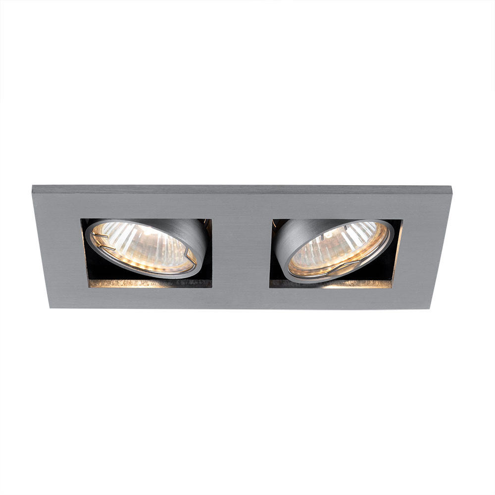 LED BAD EINBAULEUCHTE Aluminium Silber GALILEI - Silberfarben, Metall (18.5/10/10cm)