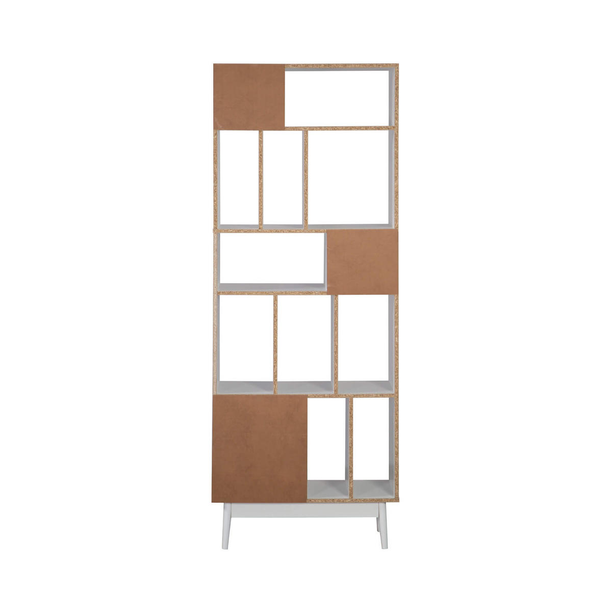 BÜCHERREGAL Weiß 29,5/70/187 cm - Weiß, Holzwerkstoff (70/187/29.5cm) - Mobili Rebecca