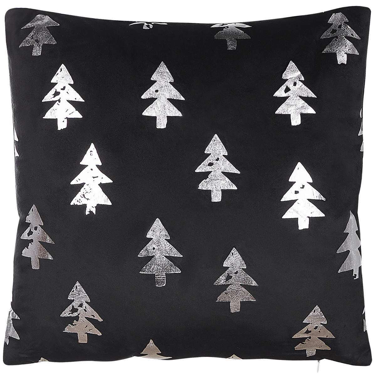 DEKOKISSEN 2er-Set Schwarz 45/45 cm Cupid - Schwarz, Textil (45/45cm) - Beliani
