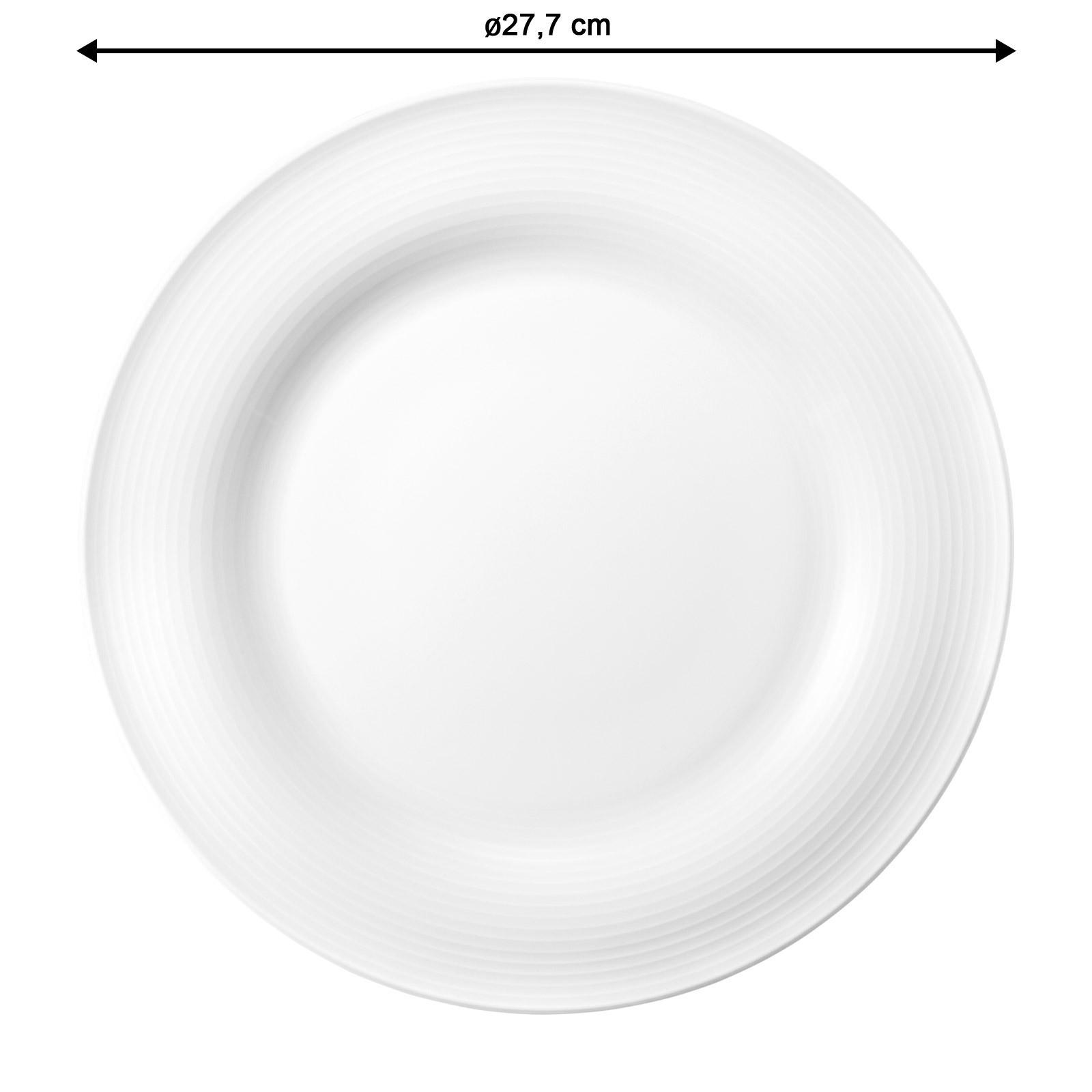 SPEISETELLER Beat Color Glaze Weiß ø 27,7 cm 6er Set - Weiß, Keramik (27.7cm) - Seltmann Weiden