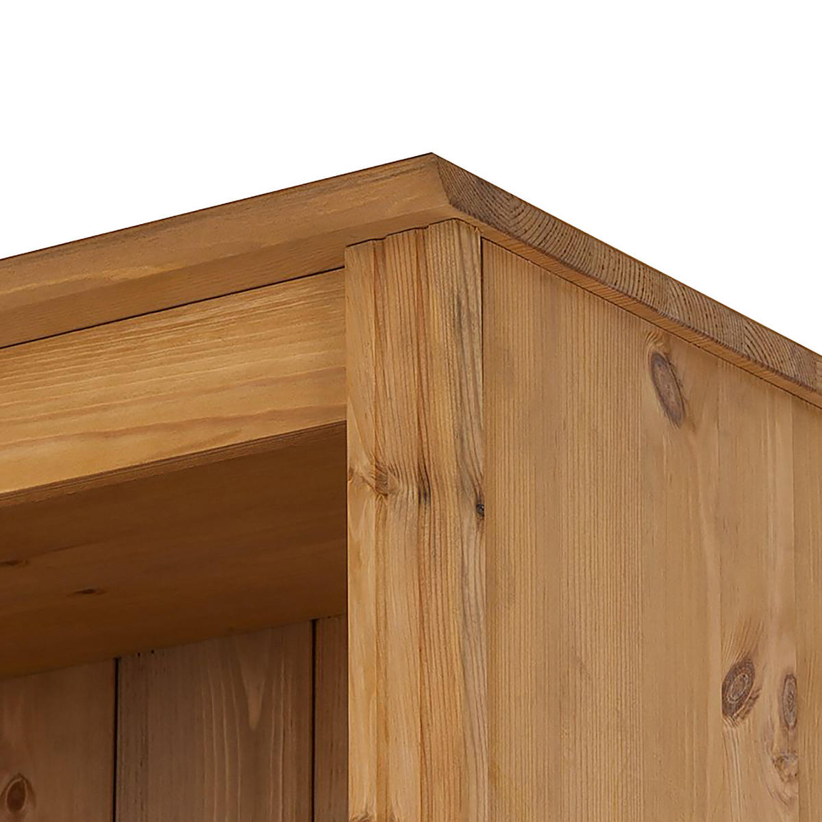 BÜCHERWAND - Kiefer massiv, Typ D - Kieferfarben, Holz (222/223/37cm) - home24