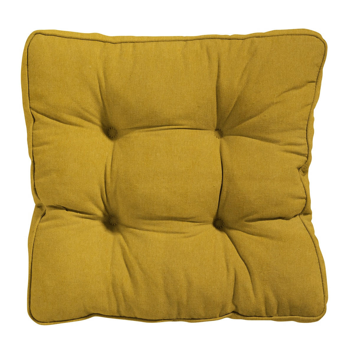SITZKISSEN Panama 47/47 cm 4er-Set - Gelb, Textil (47/8/47cm) - Madison