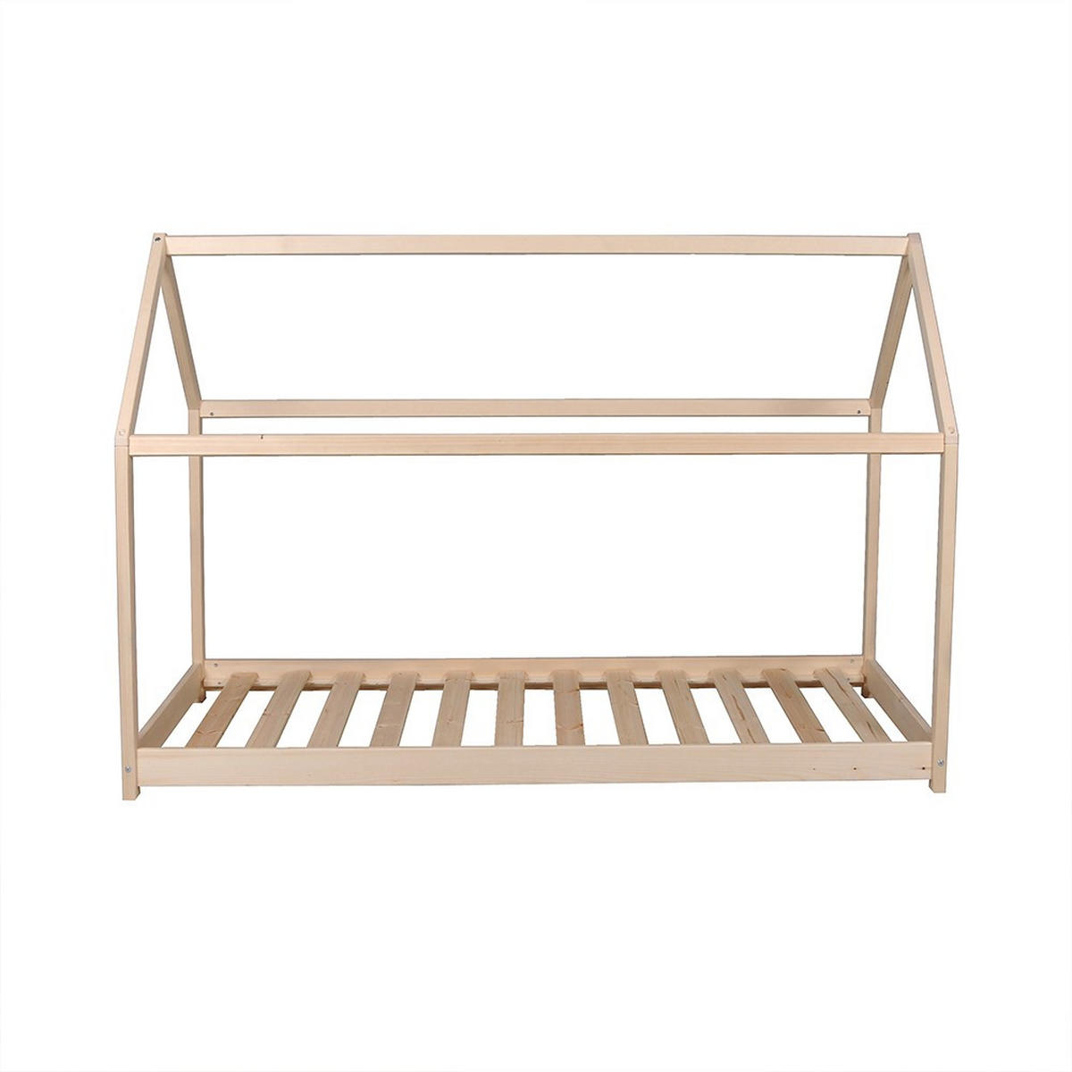 HAUSBETT PANDA mit Lattenrost / Kinderbett 90x200 cm - Naturholz - Naturfarben, Holz (90/200cm) - Weber Industries