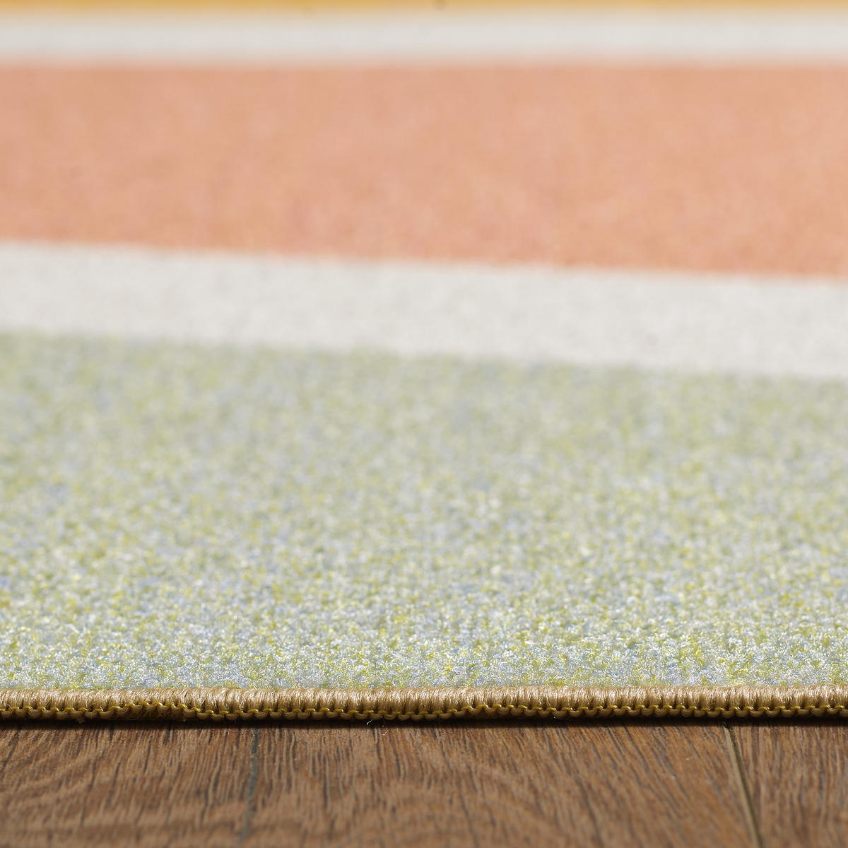 TEPPICH Kinder Flachgewebe Sonnenstrahlen-Motiv Polyamid rutschfest Kinderzimmer Multi Läufer 80x120 - Multicolor, Textil (80/120cm) - KADIMA DESIGN