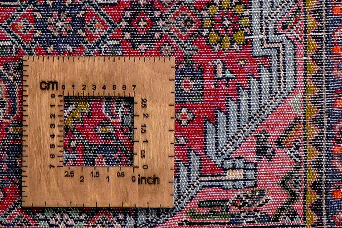 ORIENTTEPPICH handgeknüpft Assadabad Rot 207/133 cm Schurwolle - Rot, Textil (133/207cm) - Looma