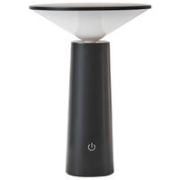 LED-TISCHLEUCHTE Schwarz Levira - Schwarz, Metall (14/14/19cm) - Beliani