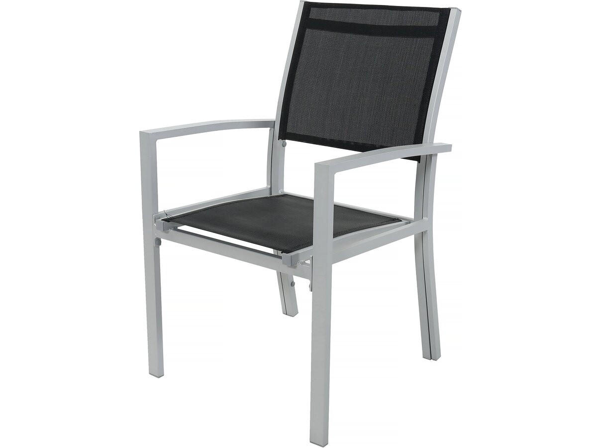 GARTEN-ESSMÖBELENSEMBLE lagos - Schwarz, Metall - Habitat Garten