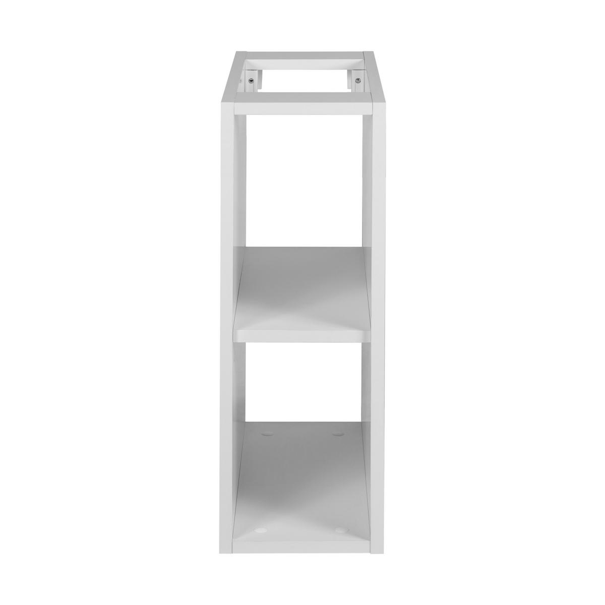 BADEZIMMERREGAL, weiß, 20 x 60,7 x 44,4 cm - Weiß, Holzwerkstoff (20/61/45cm) - 3XE LIVING