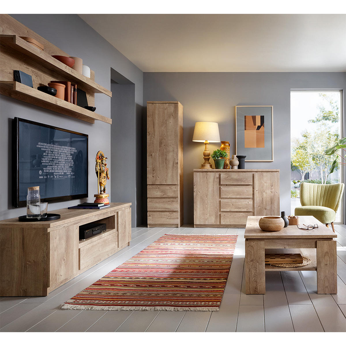 LOWBOARD Fortaleza-129 - Braun, Holzwerkstoff (165/51/45cm) - Lomado