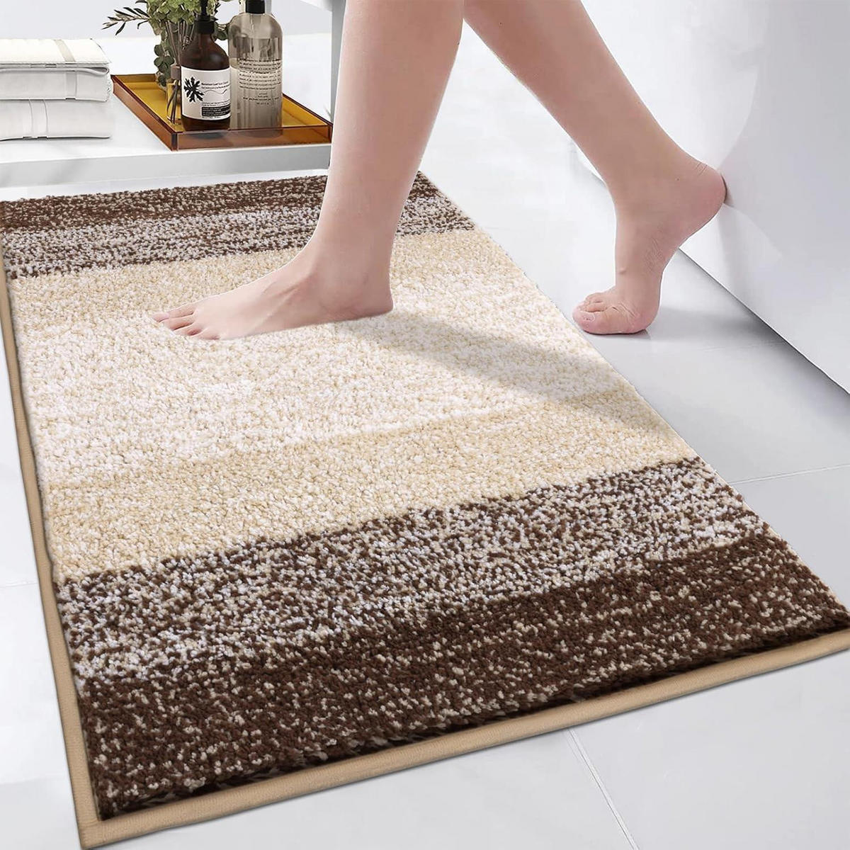 BADTEPPICH 80 x 120 cm Kaffee - Multicolor, Textil (80/120cm)