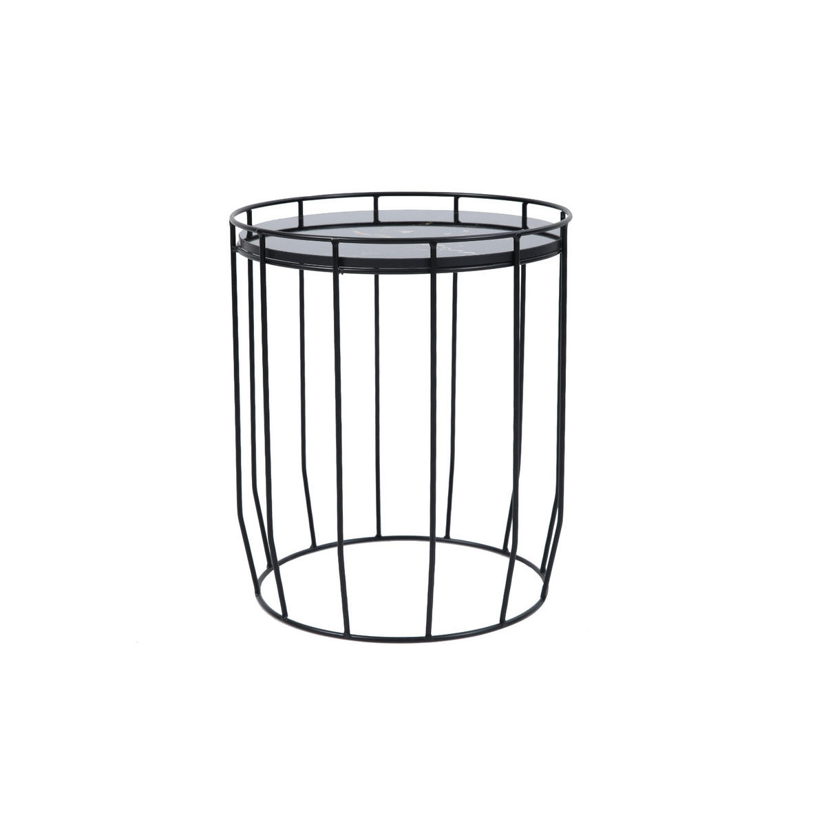 BEISTELLTISCH 3er Set PASI Schwarz - Schwarz, Kunststoff (40/40/43cm) - SVITA