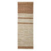 FLICKENTEPPICH-LÄUFER aus Recycling-Leder 66/200 cm - Braun, Leder (66/200cm) - Homescapes