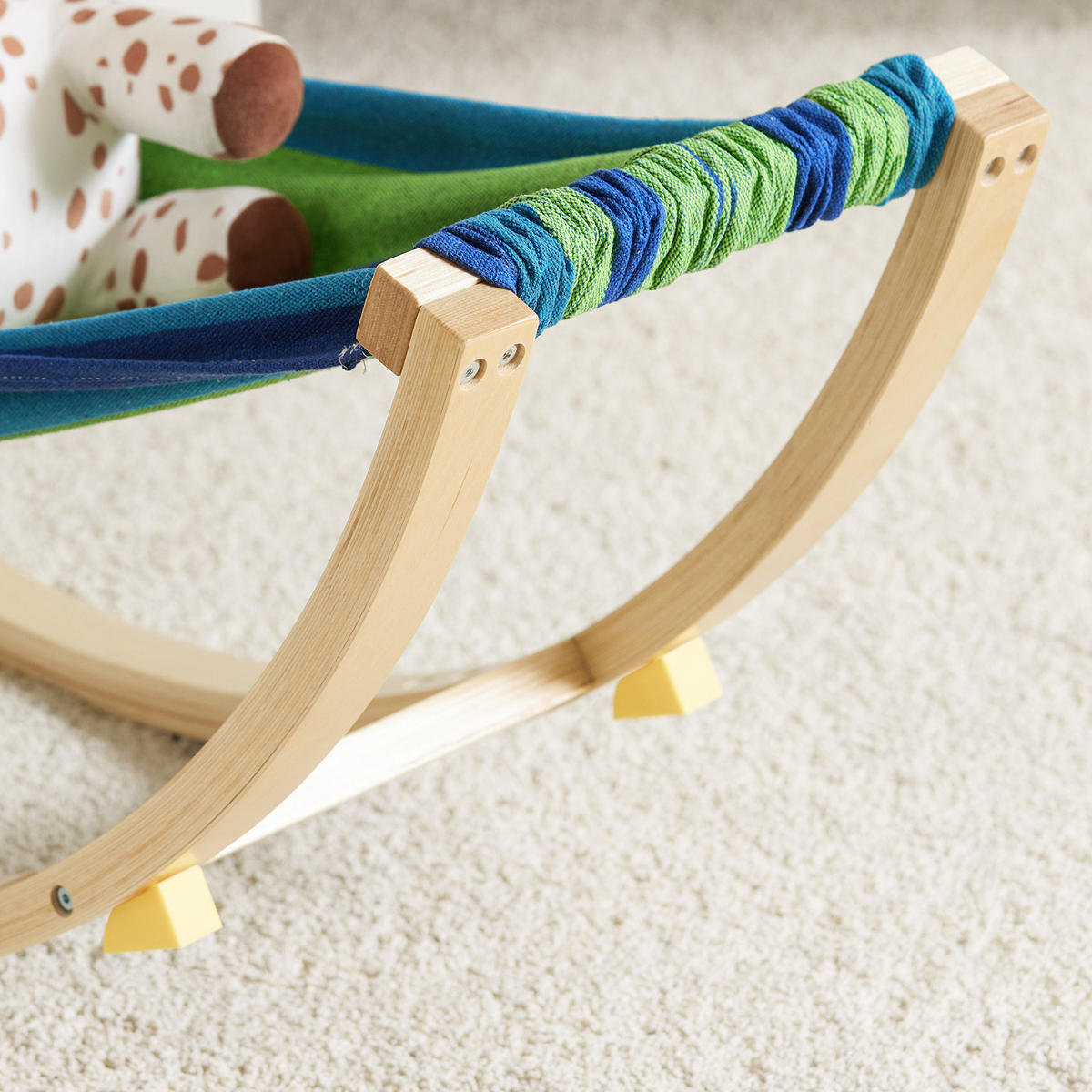 KINDERHÄNGEMATTE Bunt - Multicolor, Holzwerkstoff (124/45/36cm) - SoBuy