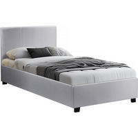 BETT carla weiss - Weiß, Textil (190/90cm) - Habitat Garten