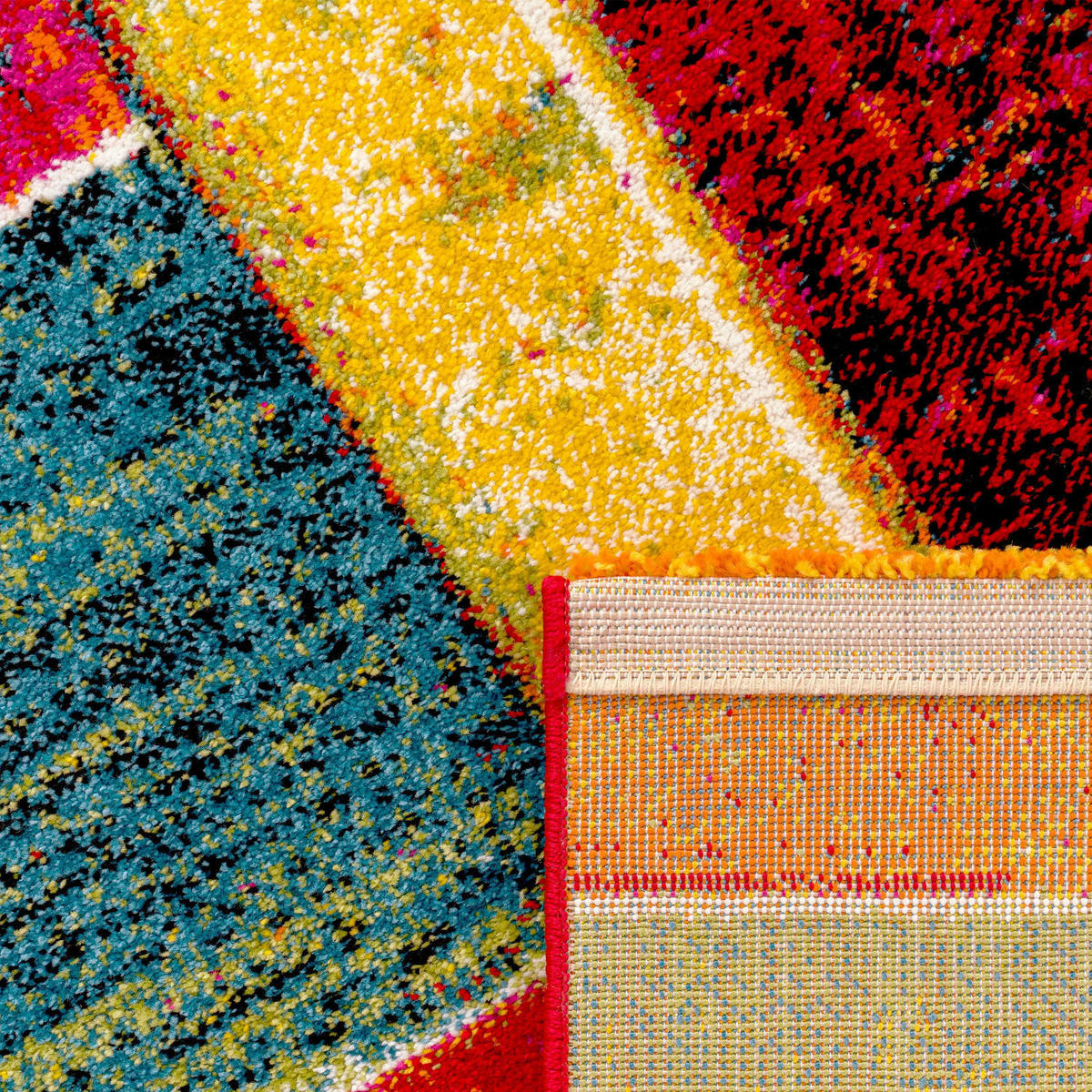 KURZFLOR-TEPPICH CANVAS 783 MEHRFARBIG 200X290 - Multicolor, Textil (200/290cm) - Paco Home