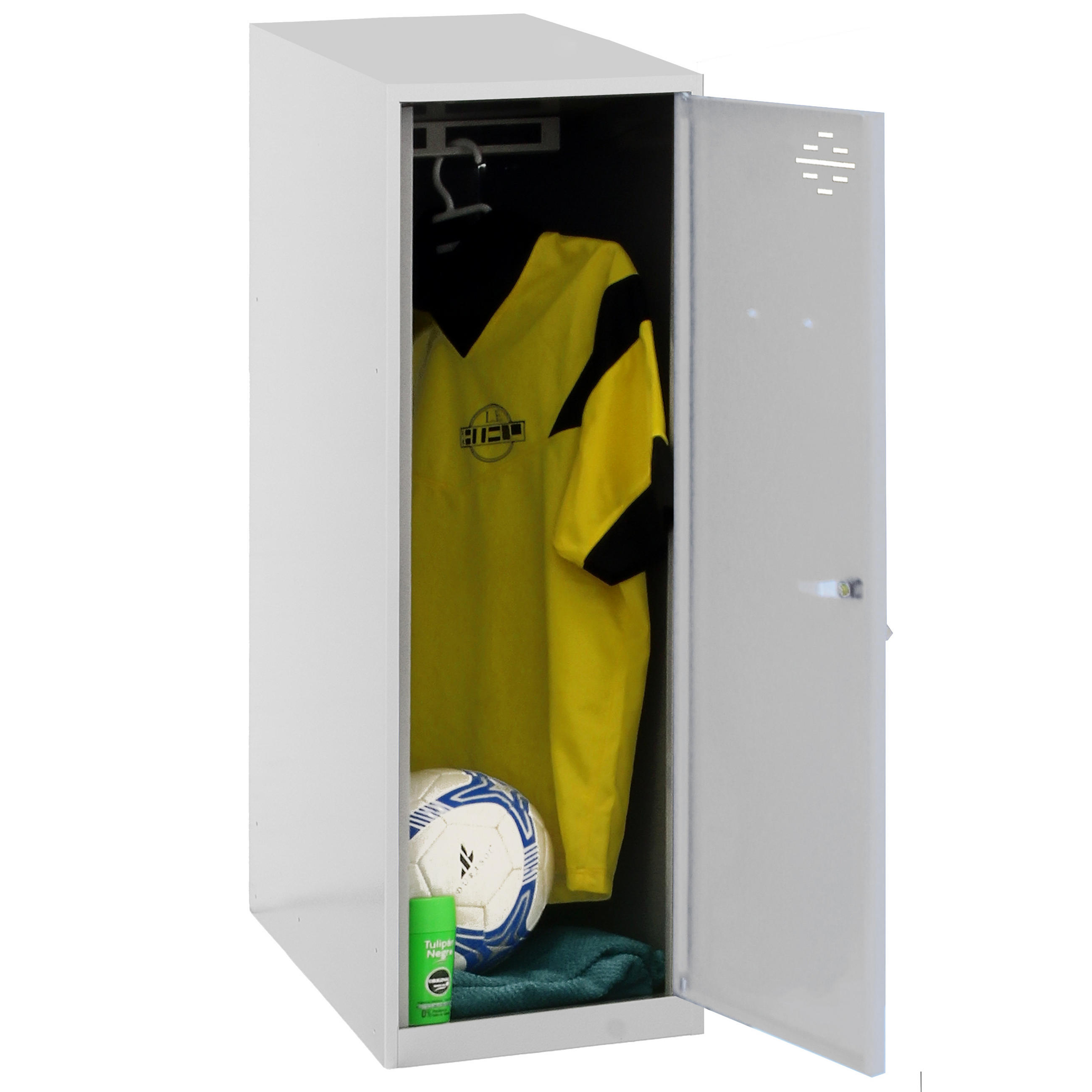 SCHLIESSFACHWÜRFEL Amego HxBxT 91,5x30x50 cm Ohne Standfüße Grau-Grau Spind - Grau, Metall (30/91.5/50cm) - PROREGAL