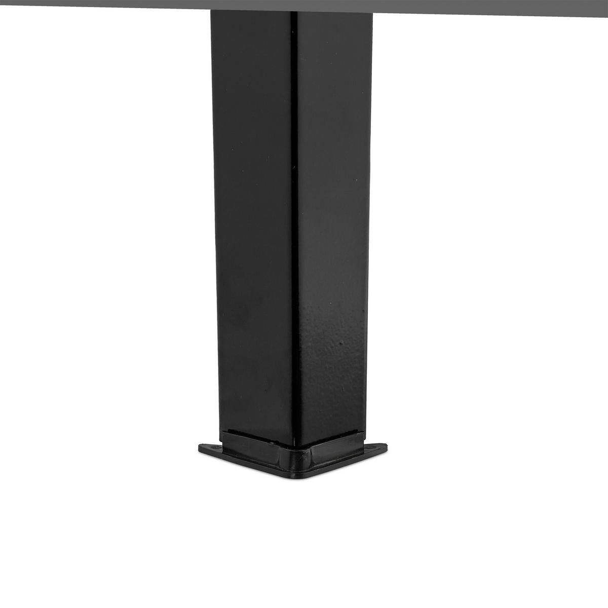 HOCHBEET - Schwarz, Metall (85/80/40cm) - Relaxdays