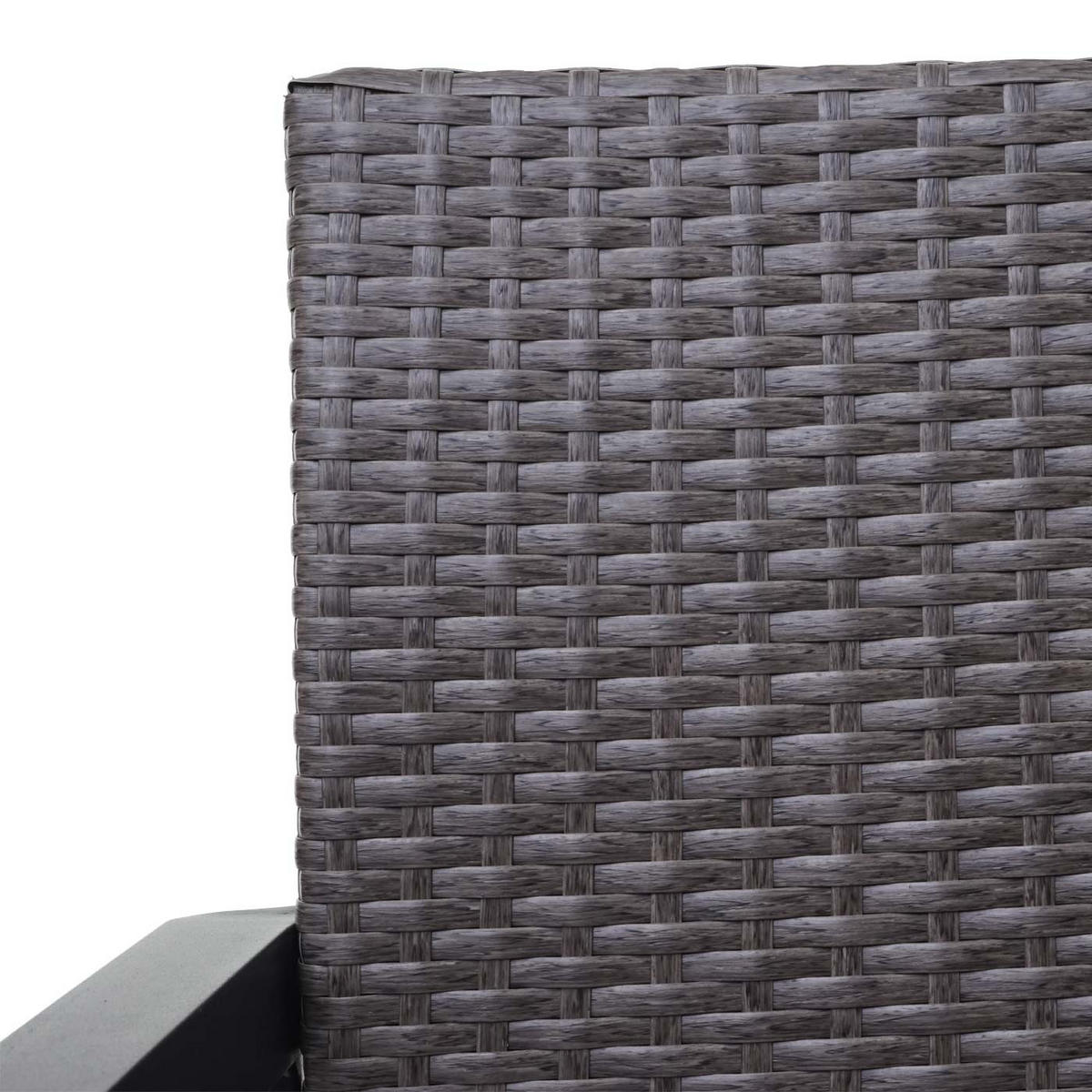 POLY-RATTAN 2ER SITZBANK Grau, Rot - Rot/Grau, Kunststoff (117/84/57cm) - MCW
