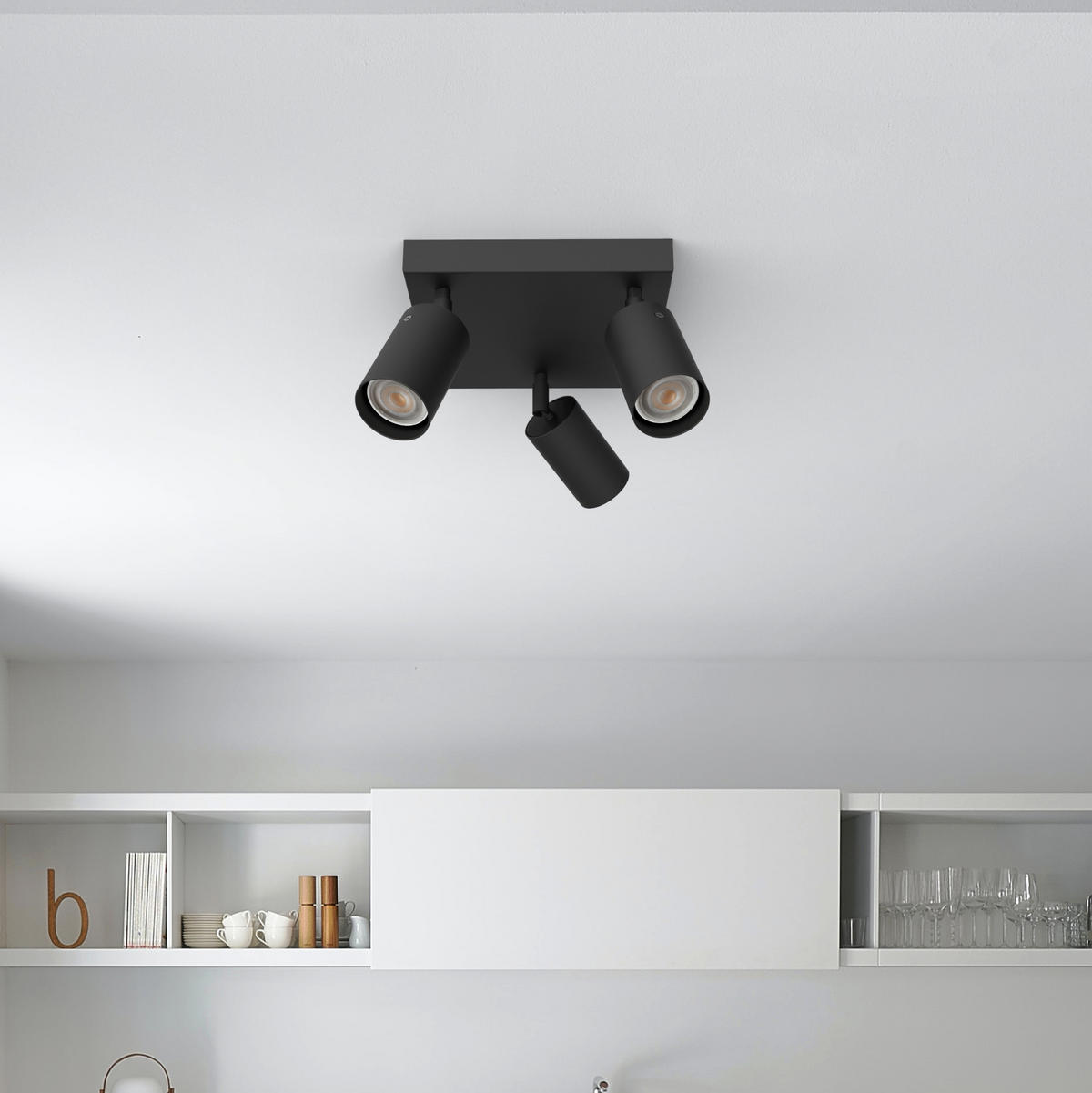 STRAHLER - Schwarz, Metall (30/30/15cm) - Lumicom