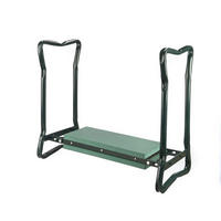 KNIEBANK 2-in-1, klappbar, bis 150 kg, mit Werkzeugtasche - Grün, Metall (28/49/59cm) - Westfalia