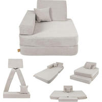 KINDERSESSEL Cordsamt Grau - Grau, Textil (80/24/80cm) - AngeLove