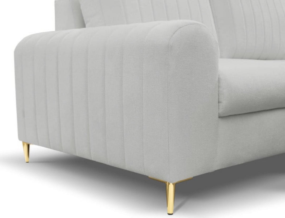 ECKSOFA Popiel Mango Mit Schlaffunktion Rechts - Grau, Textil (251/164cm) - Sepro Meble