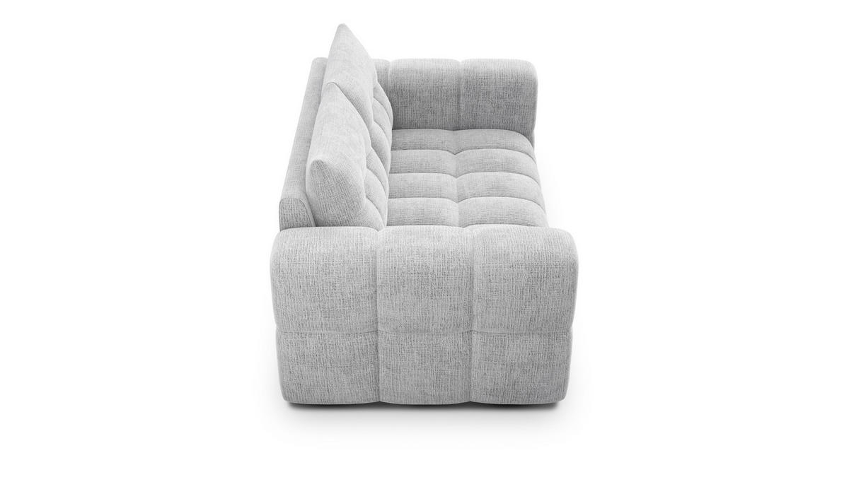 SOFA CLOUDI 2-Sitzer, hellgrau - Hellgrau/Schwarz, Holz/Textil (181/89/104cm) - Courtois Laville