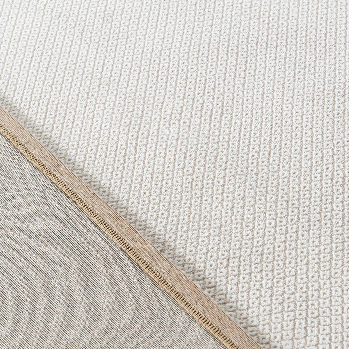 TEPPICH Weiß Modern Geometrisch - Rechteckig Minimalistisch - 300 x 400 cm - Ecru/Weiß, Textil (300/400cm) - Mazovia